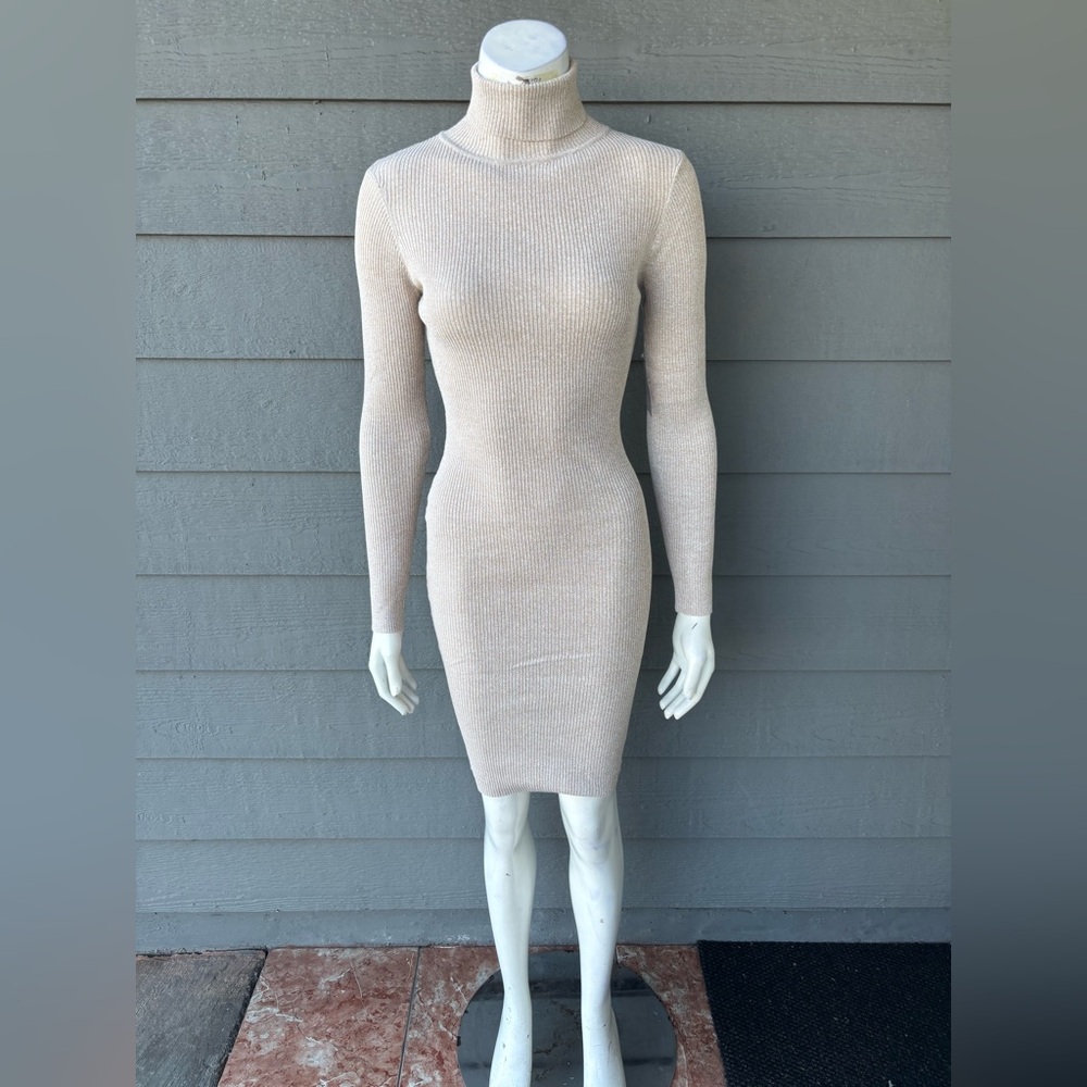 Hera Collection Cream Long Sleeve Dress